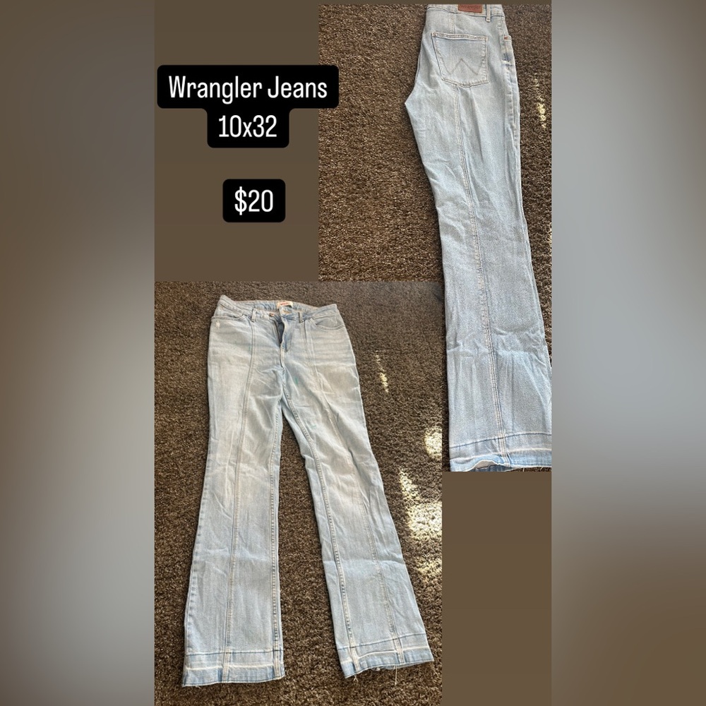 Wrangler Women's Light Blue Wide Leg Jeans